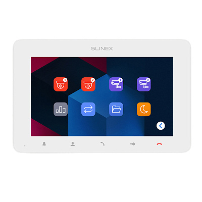 картинка Slinex SM-07 цвет белый 7" Ультратонкий видеодомофон от компании Intant